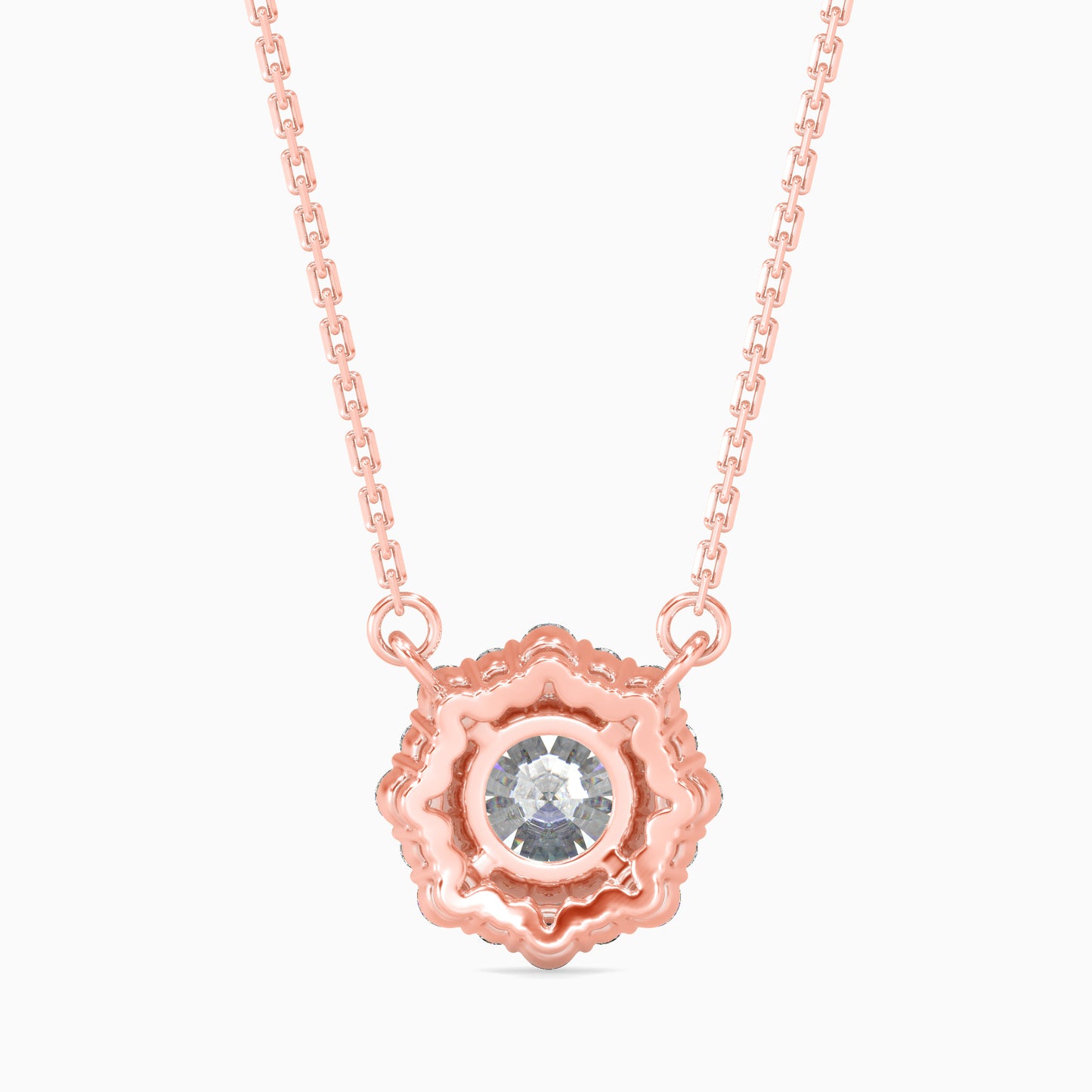 Magic Alluring Beaded Solitare Diamond Pendant
