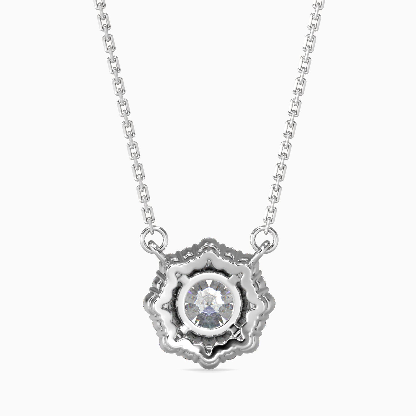 Magic Alluring Beaded Solitare Diamond Pendant