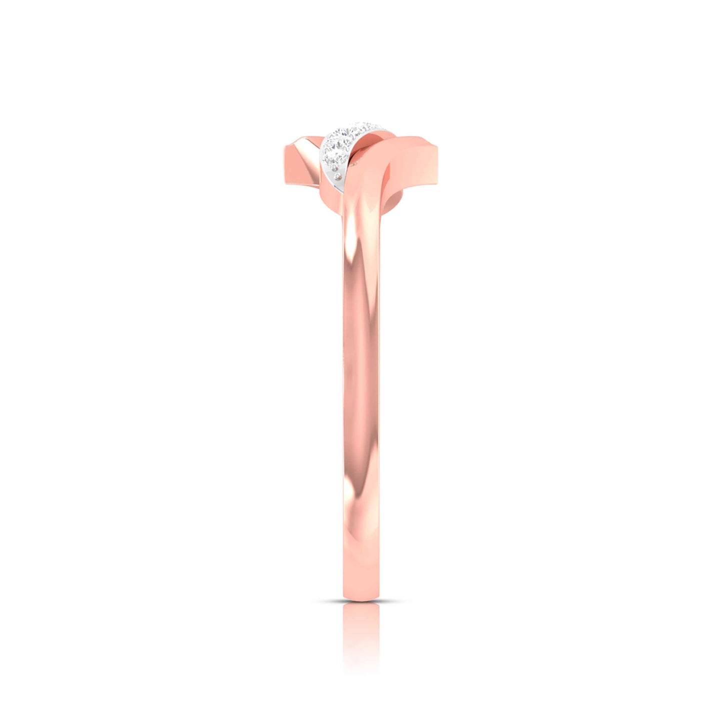 Magic Modern Twist Sparkling Diamond Ring