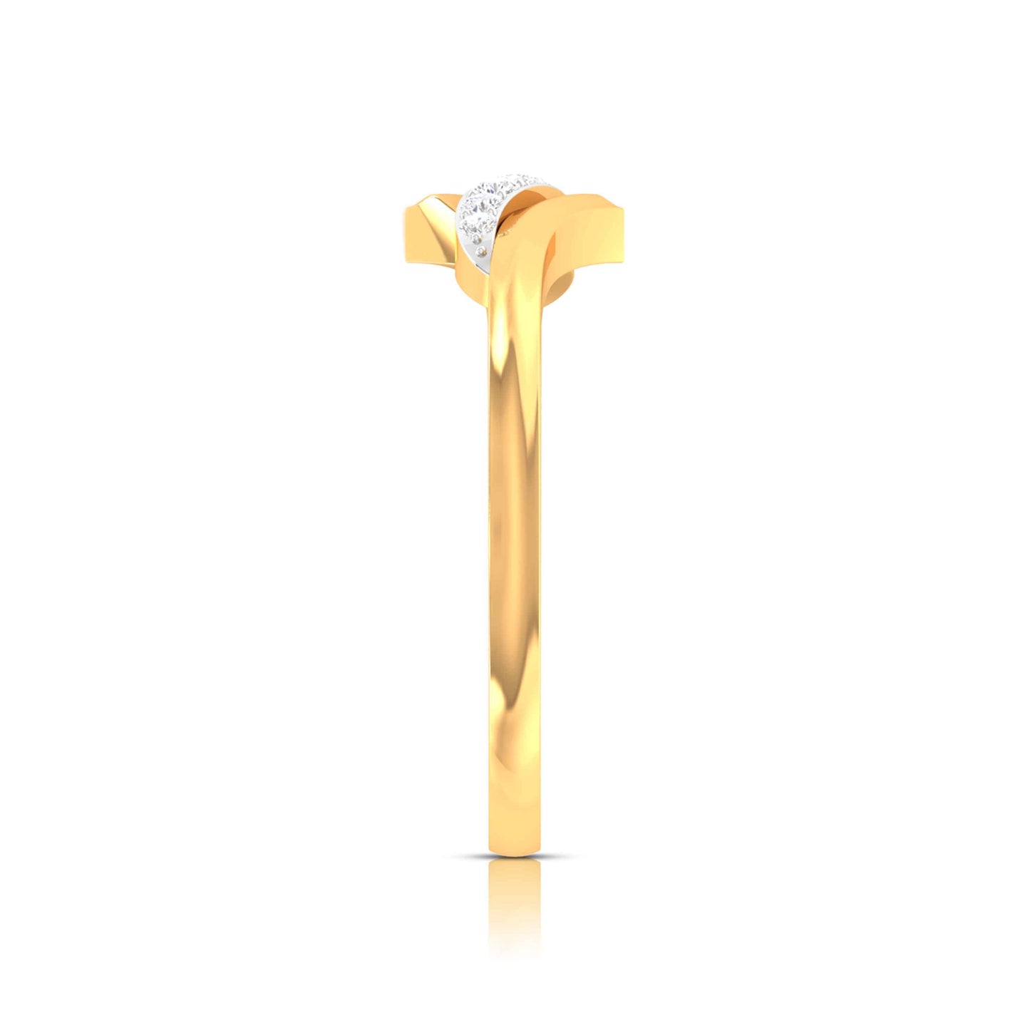Magic Modern Twist Sparkling Diamond Ring