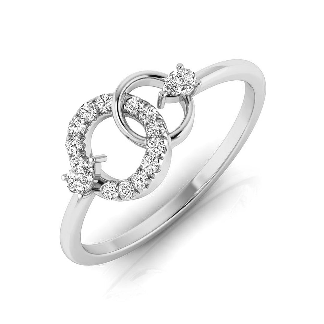 Magic Interlinked Dazzling Diamond Ring