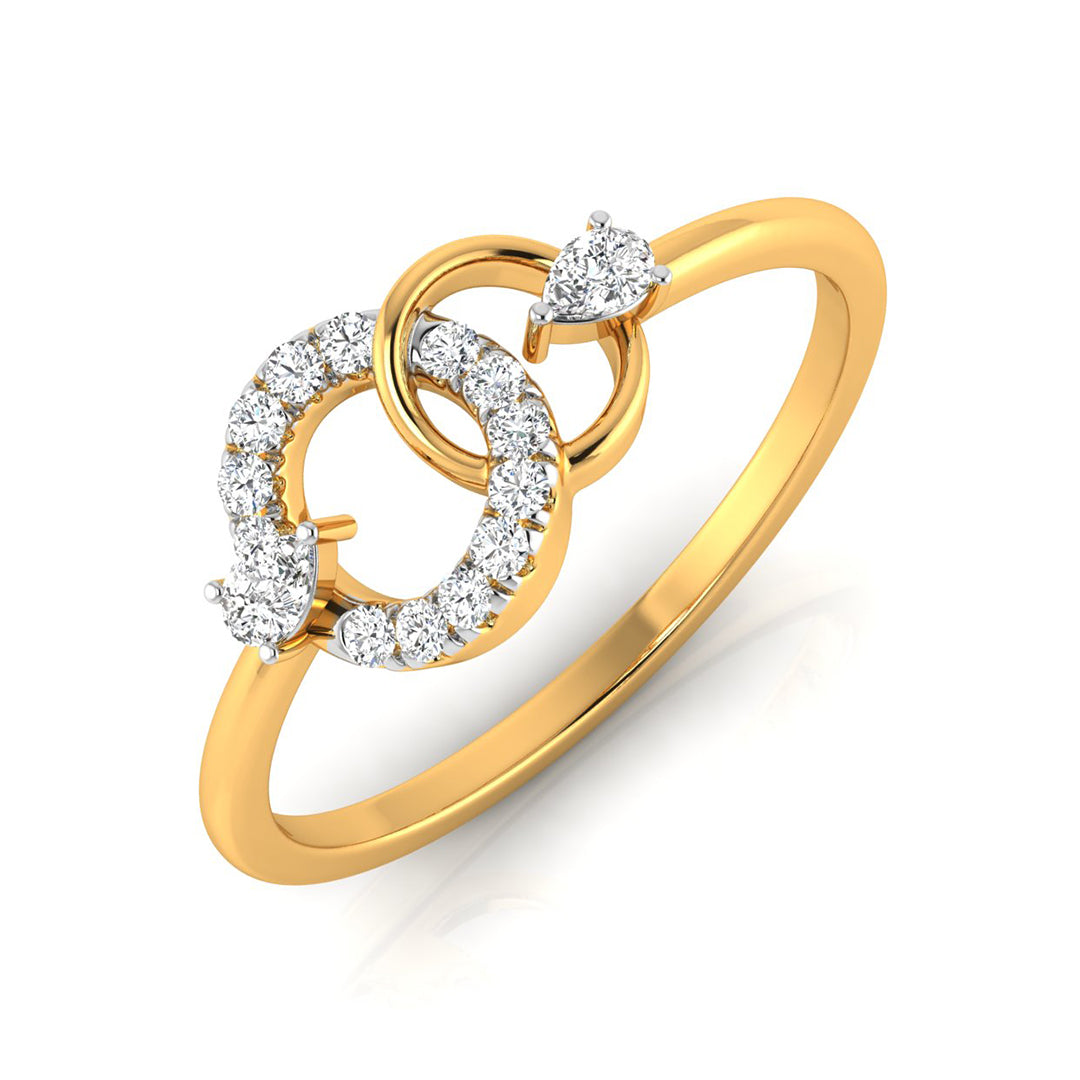 Magic Interlinked Dazzling Diamond Ring