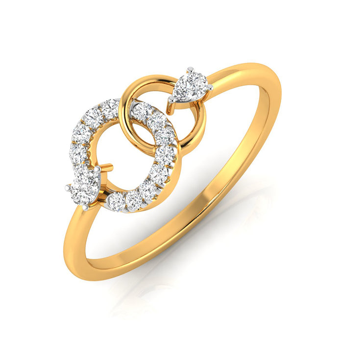 Magic Interlinked Dazzling Diamond Ring