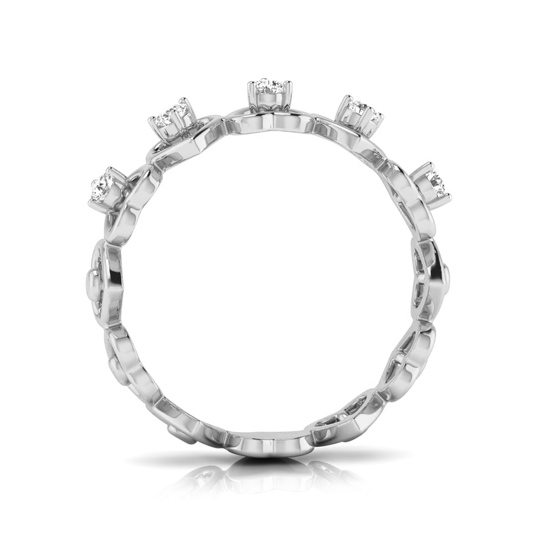 Magic Modern Heart-Shaped Diamond Band