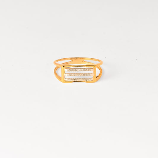 Magic Evergreen Rectangular Gents Ring