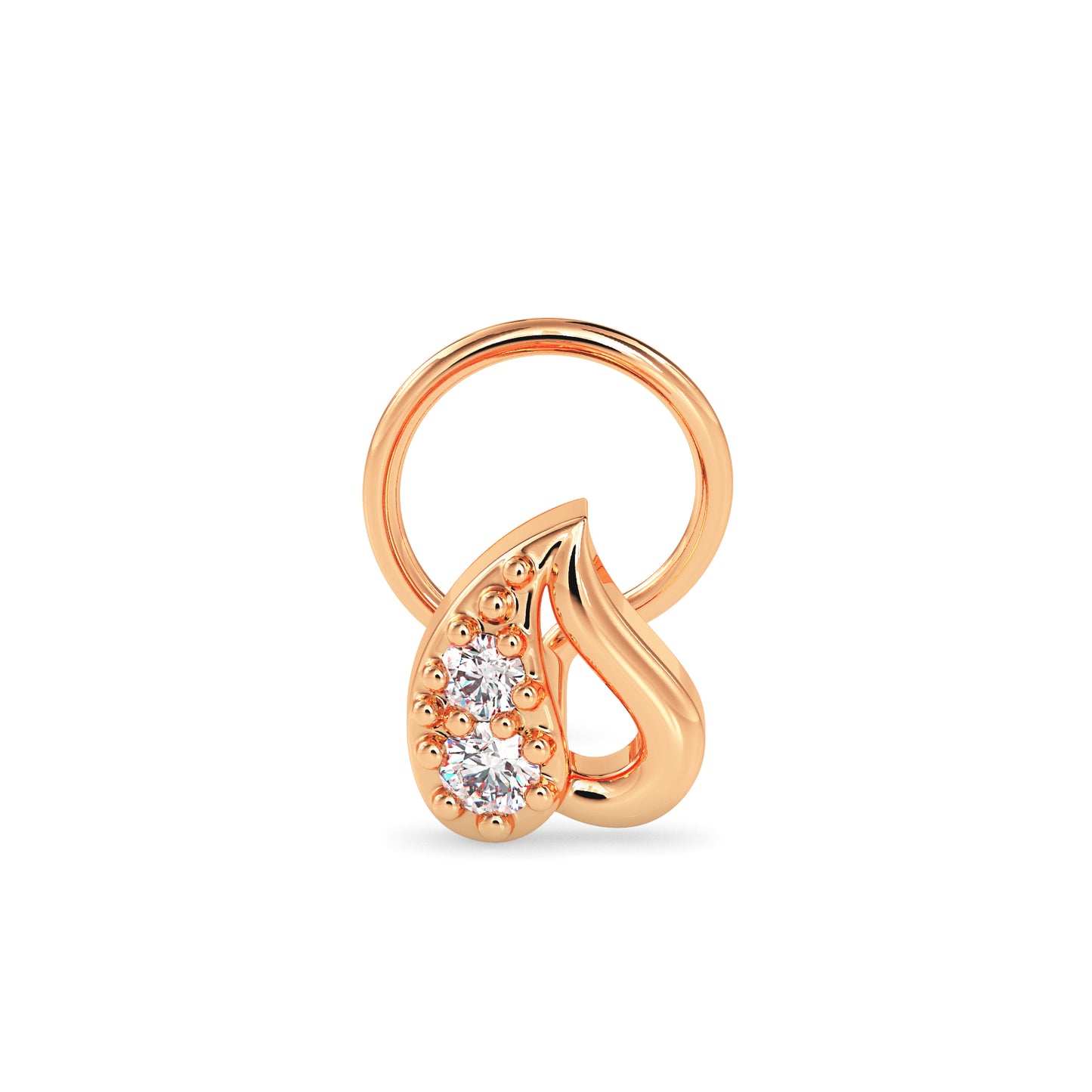 Diya Floral Charm nosepin