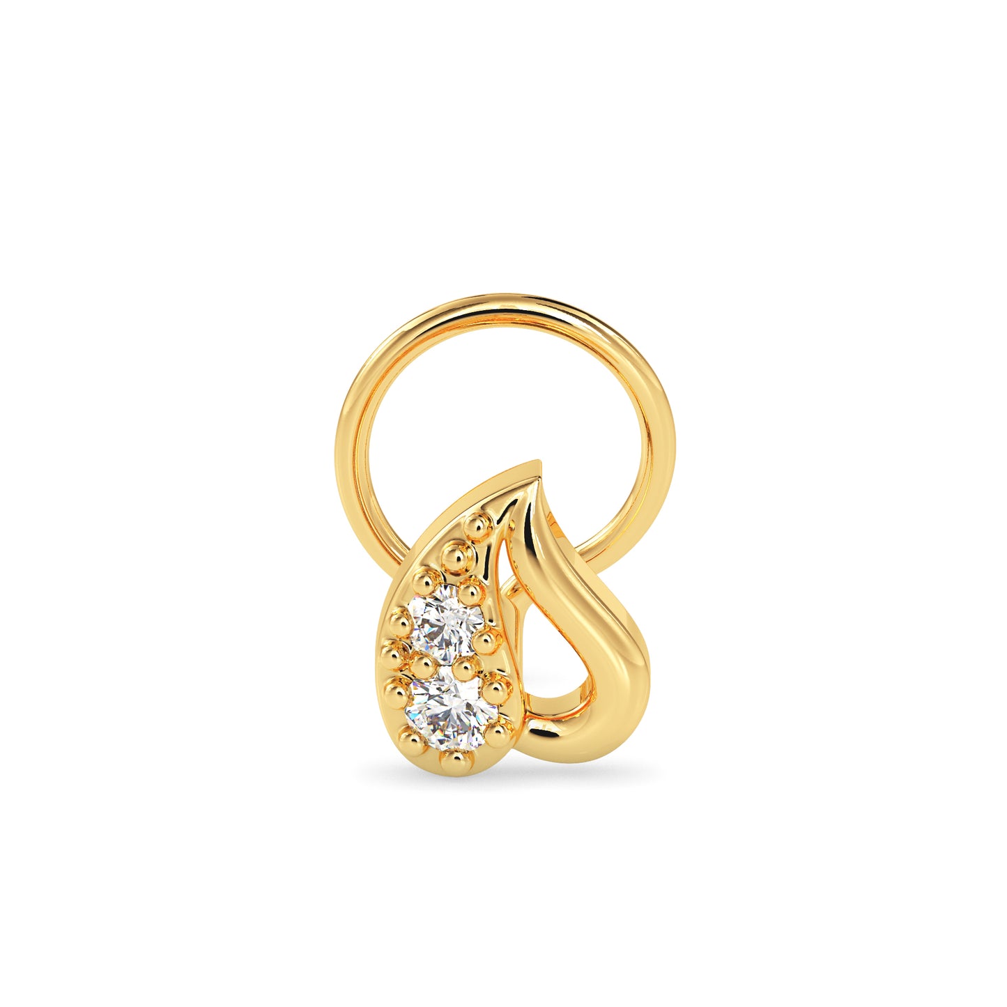 Diya Floral Charm nosepin