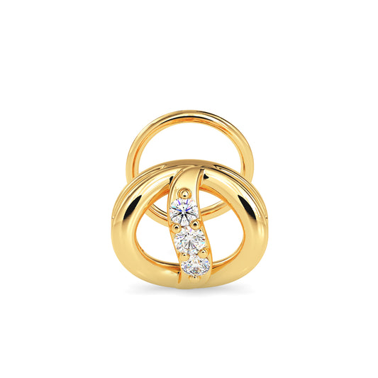 Magic Twilight Loop Diamond Nose Pin