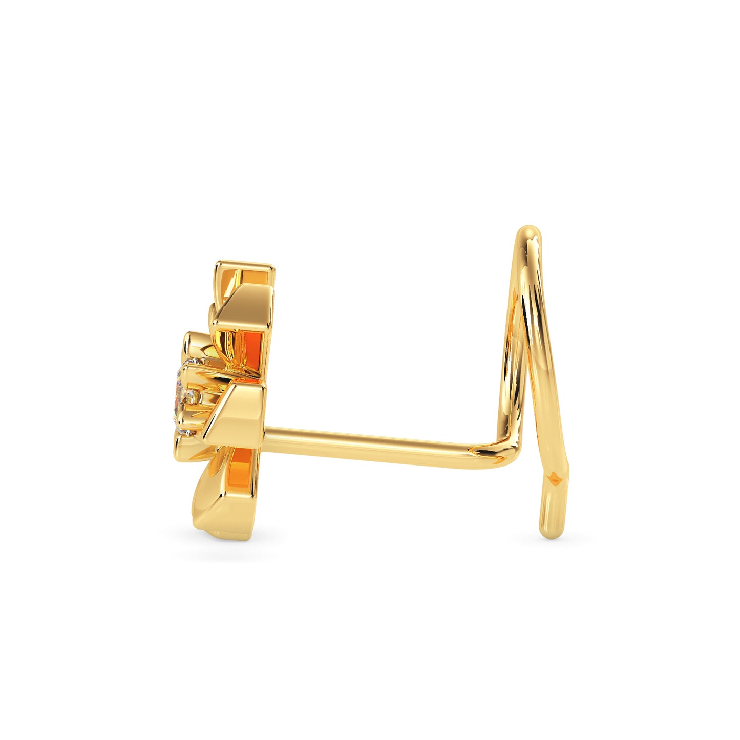 Magic Petal Perfection Diamond Nose Pin