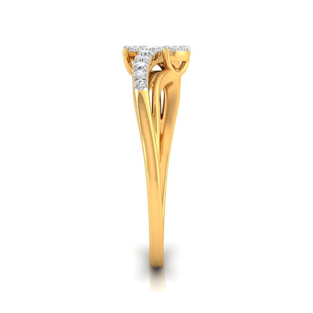 Magic Sophisticated Linked Diamond Ring
