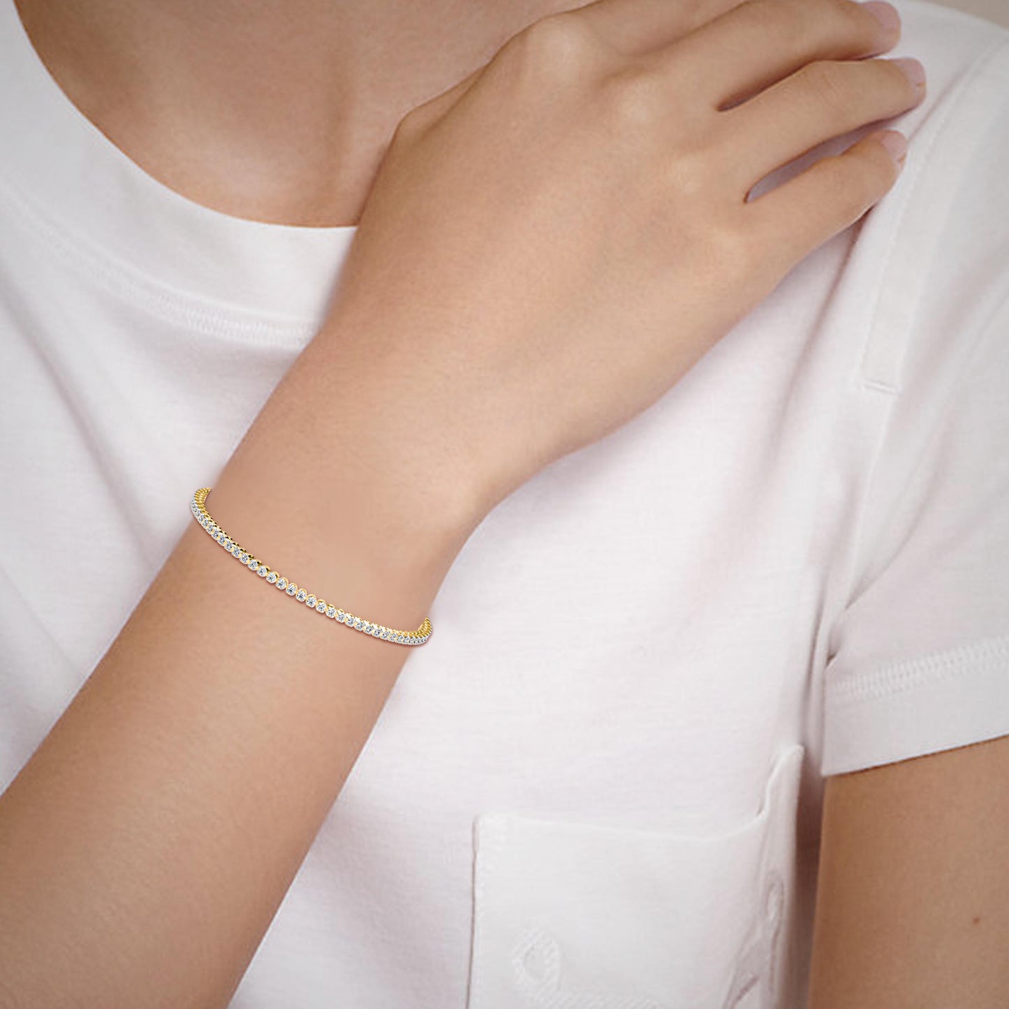 Magic Modern Circle of Luxe Diamonds Bracelet