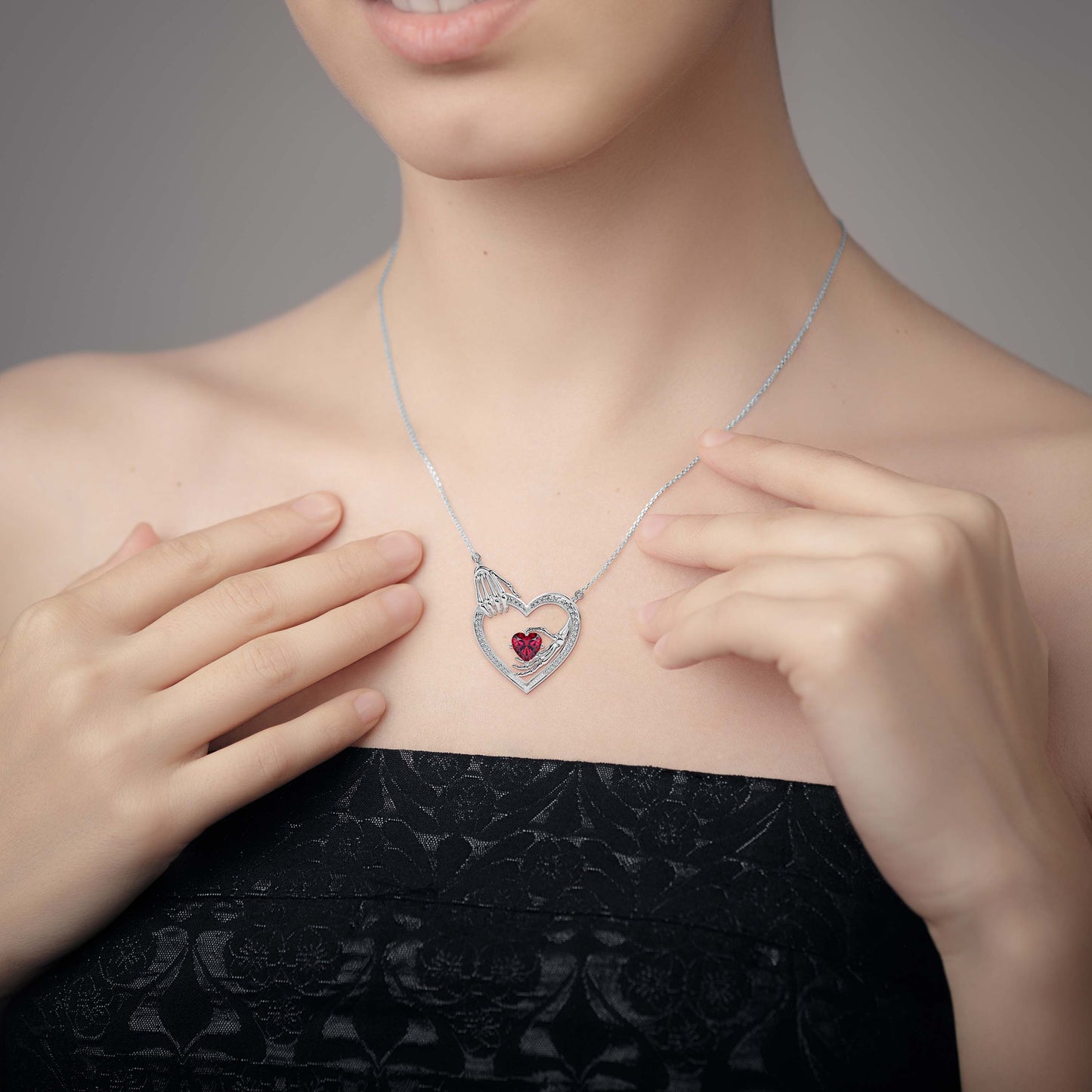 Magic Eternal Love Gold & Diamond Valentine Pendant
