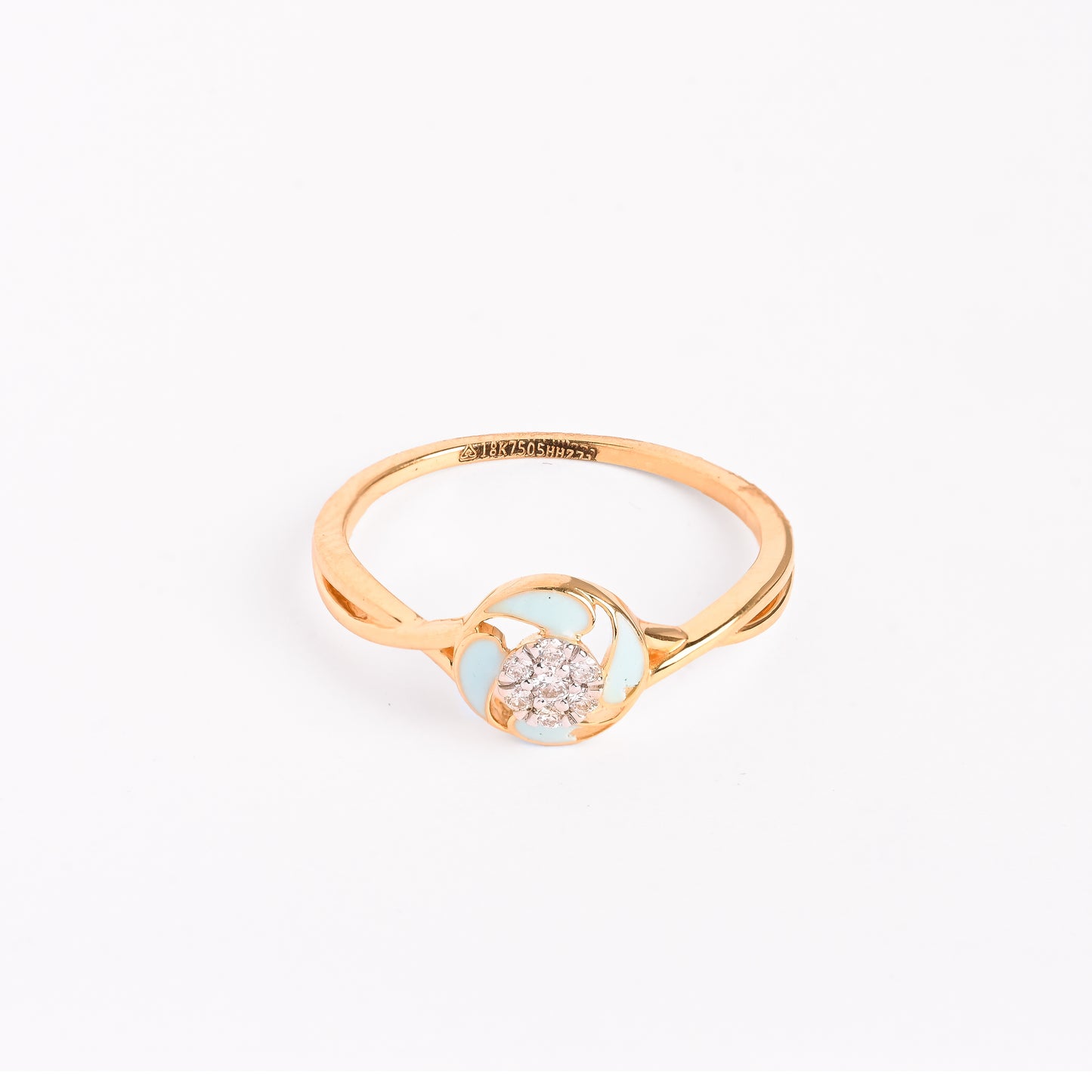 Magic Radiant Encircled Gold Ring