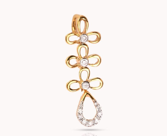Magic Triflower Droplet Pendant