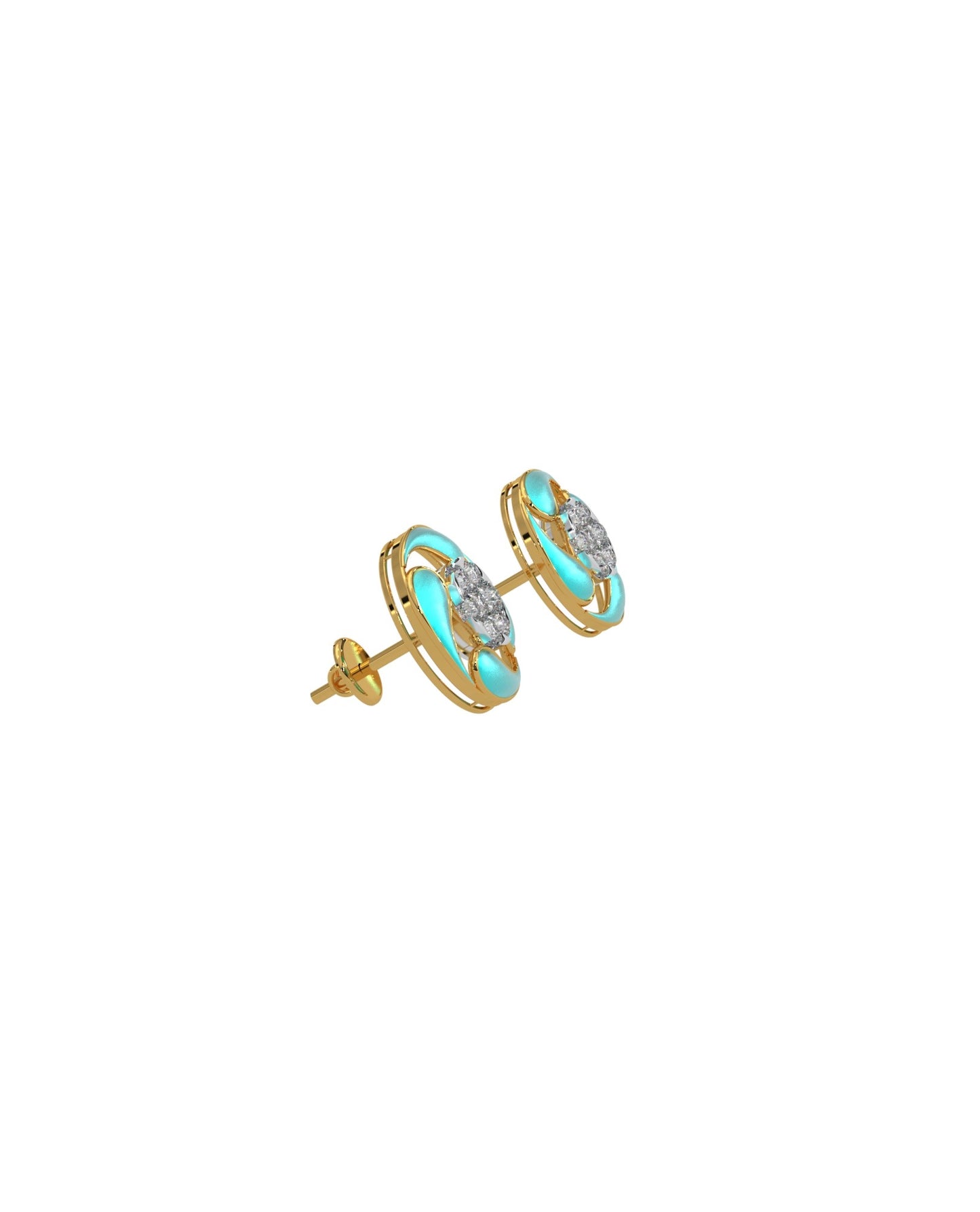 Magic Swirl of Droplets Earrings