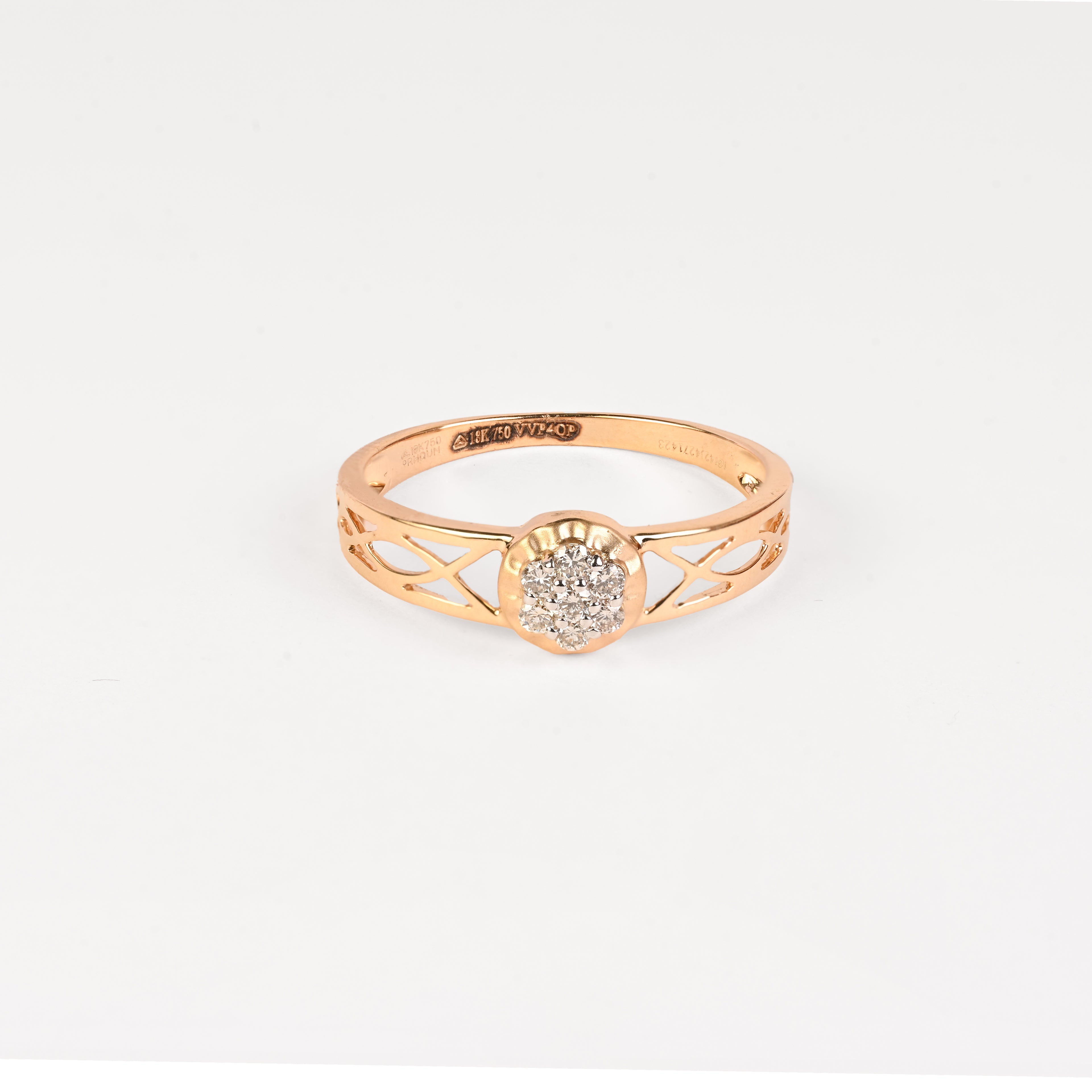 Magic Vintage Soft Folwer Diamond Ring