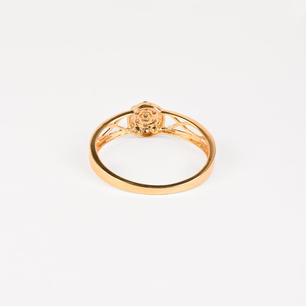 Magic Vintage Soft Folwer Diamond Ring