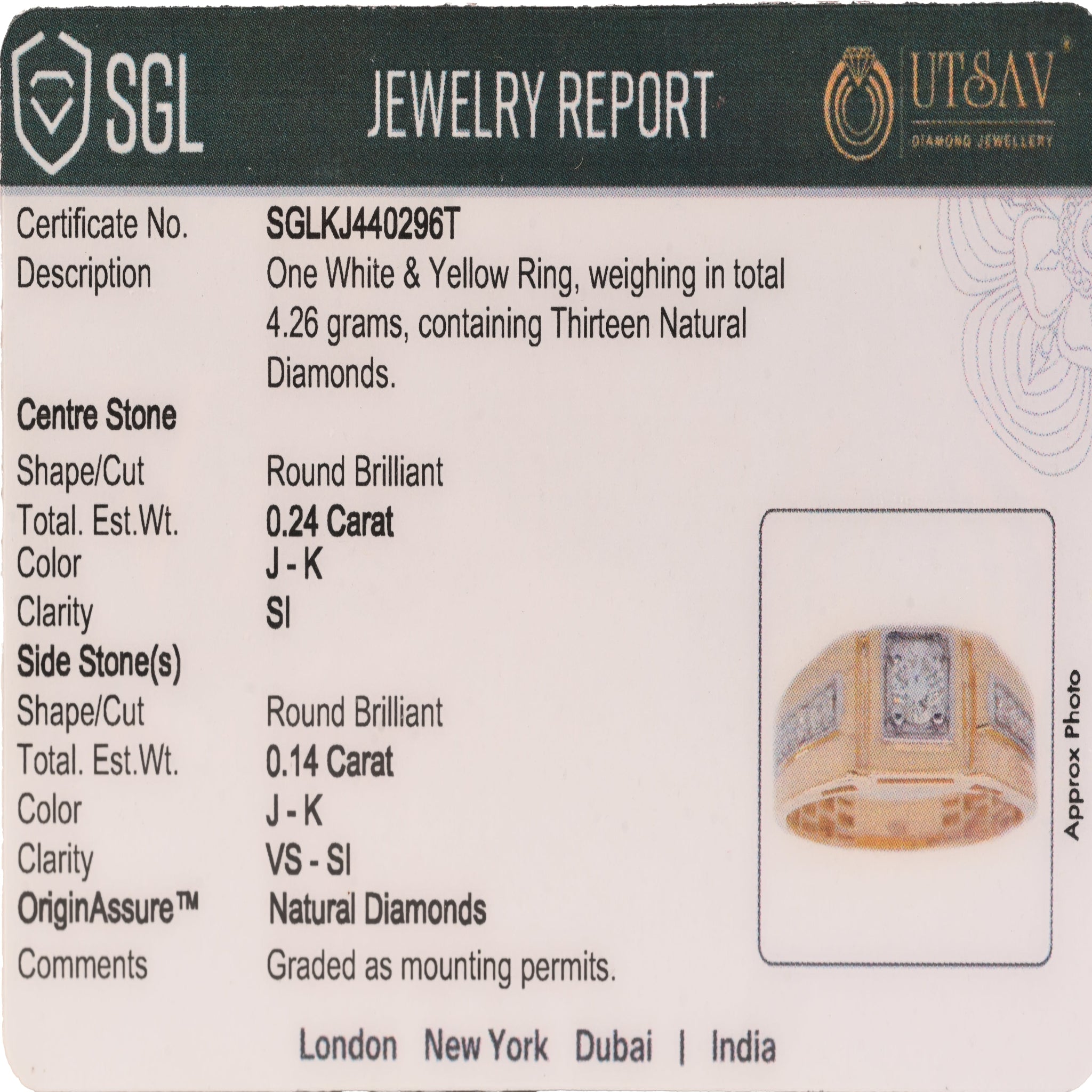 Magic Traditional Shimmering Diamond Ring