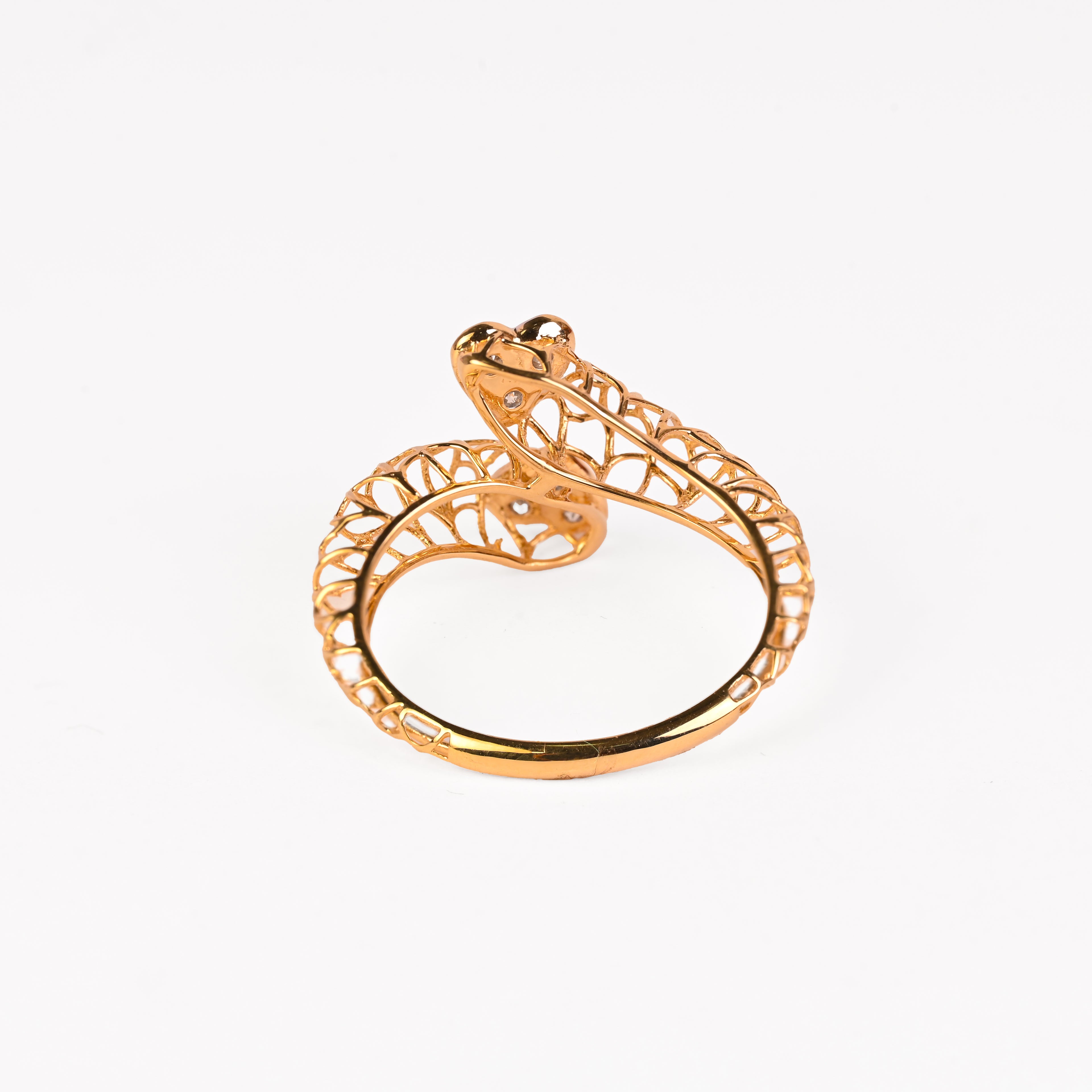 Magic Emerging Contact of Love Gold Ring