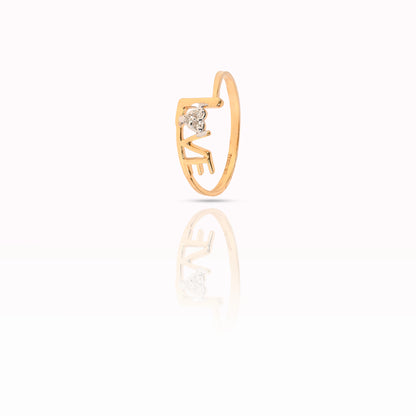 Magic Devine Strength of LOVE Gold Ring