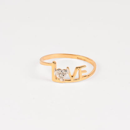 Magic Devine Strength of LOVE Gold Ring