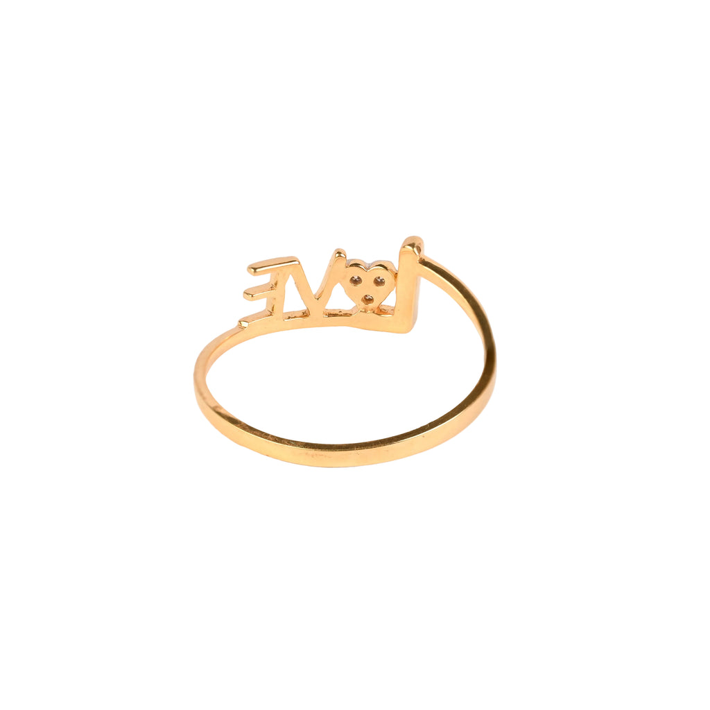 Magic Devine Strength of LOVE Gold Ring