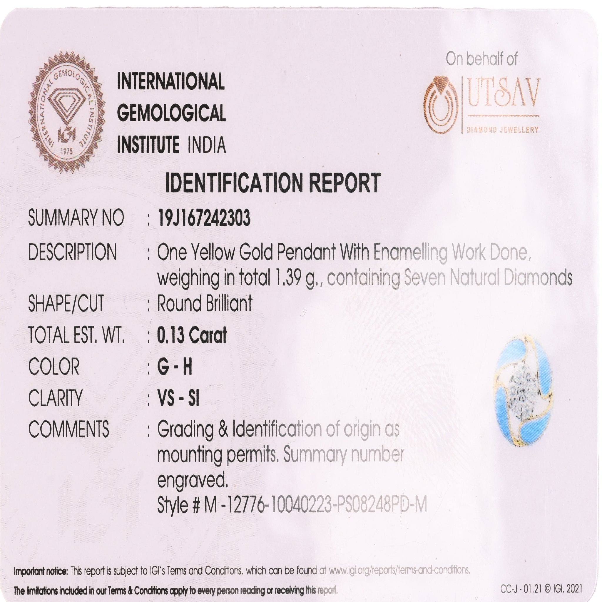 Magic Swirl of Droplets Pendant