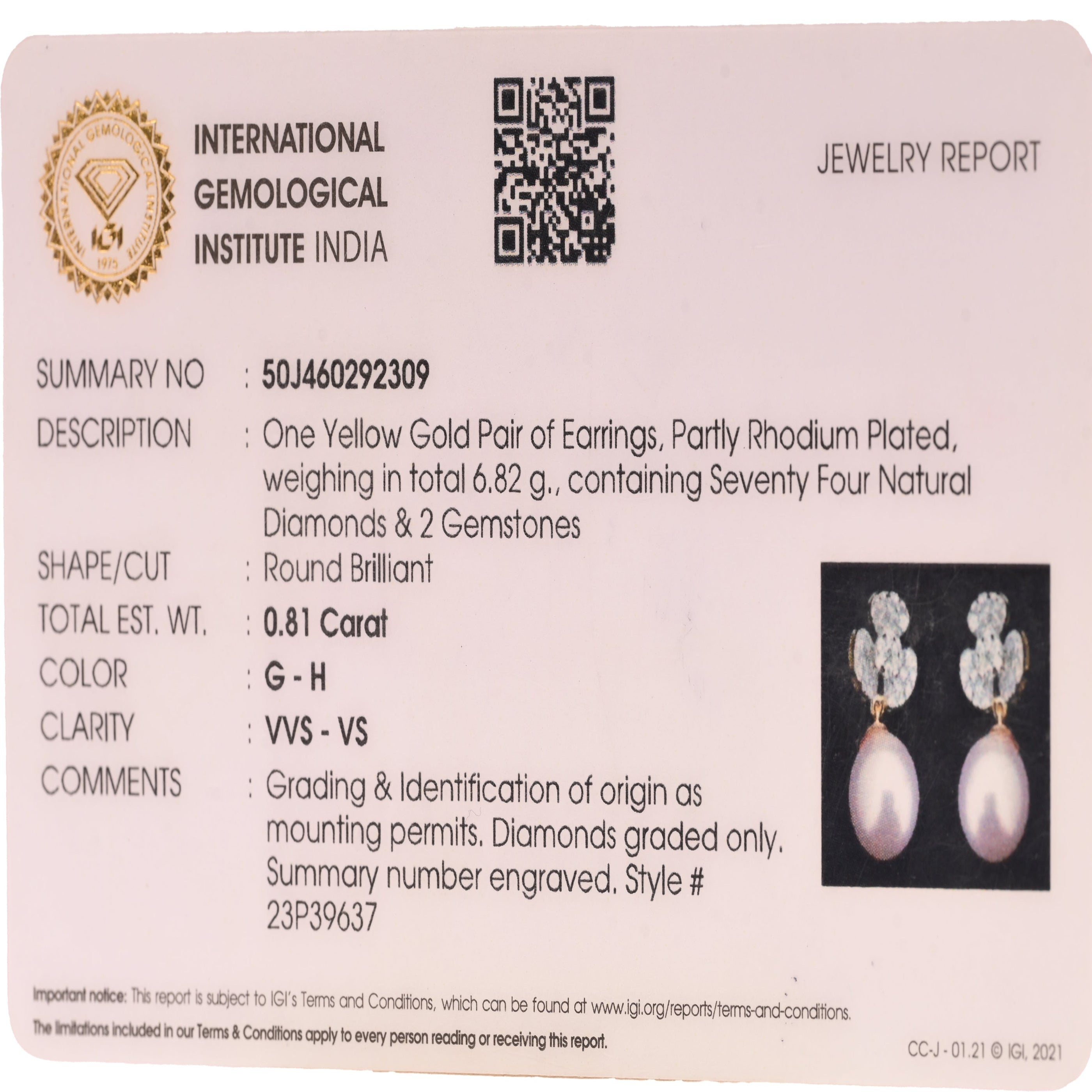 Magic Sparkled Daisy Pearl Droplet Earrings