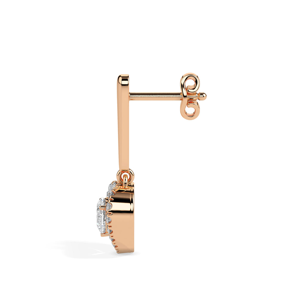 Magic Love in Every Sparkle: Heart Diamond Earrings