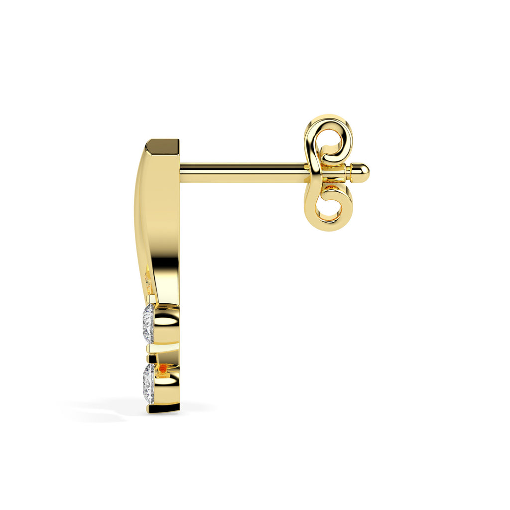 Magic Dazzling Duo: Double Diamond Earrings