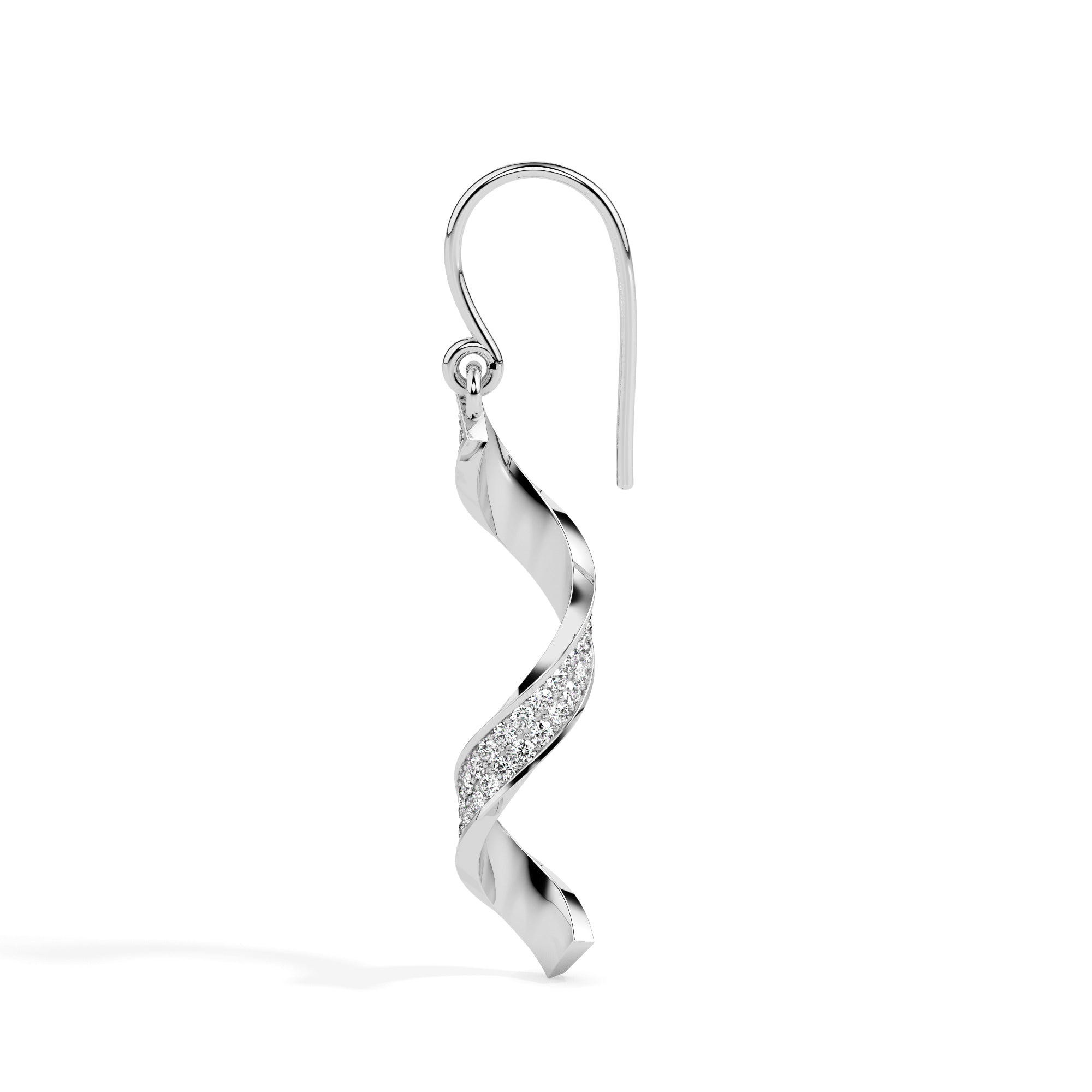 Magic Graceful Curve Diamond Earrings