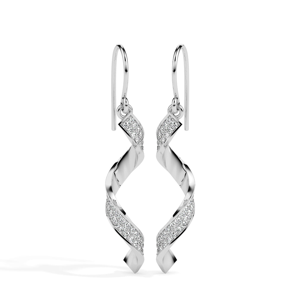 Magic Graceful Curve Diamond Earrings