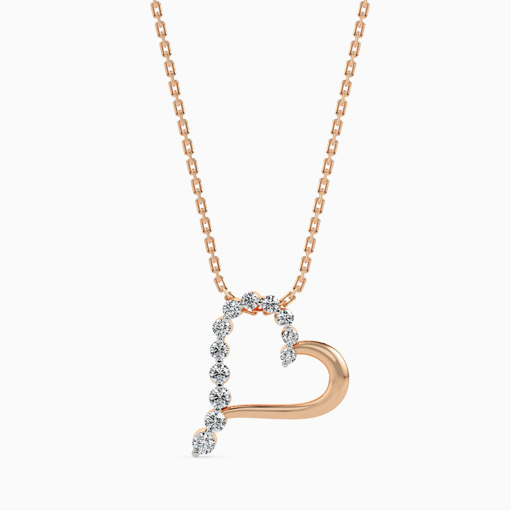 Magic Radiant Heart Gold & Diamond Pendant