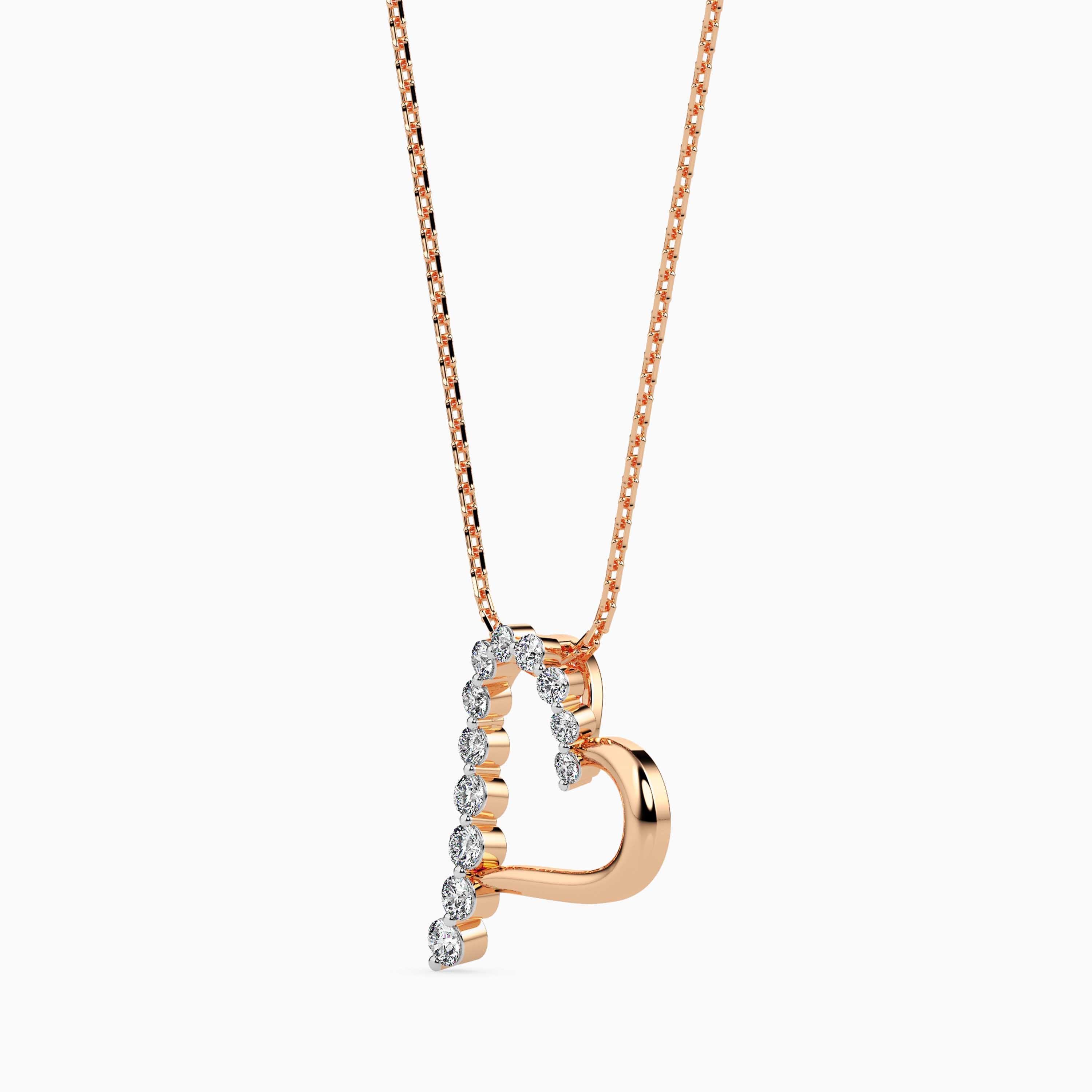 Magic Radiant Heart Gold & Diamond Pendant