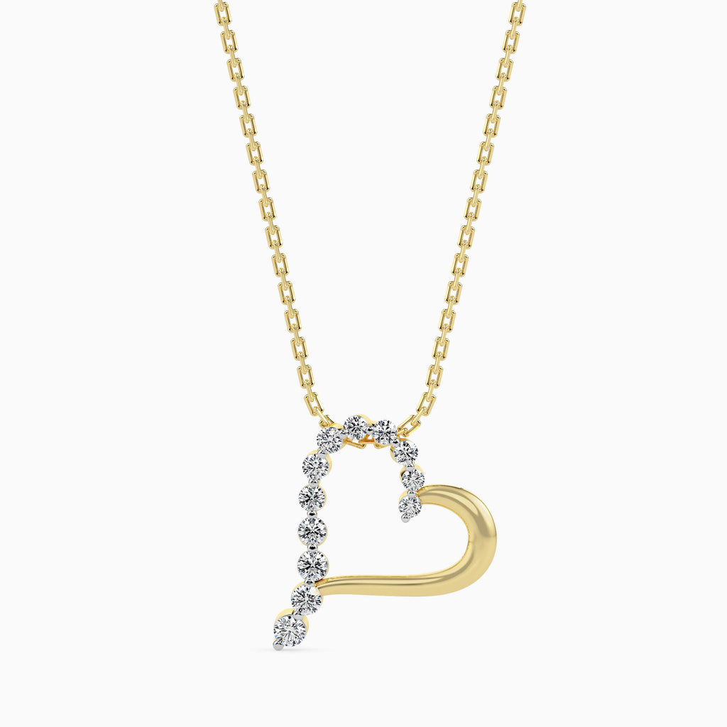 Magic Radiant Heart Gold & Diamond Pendant