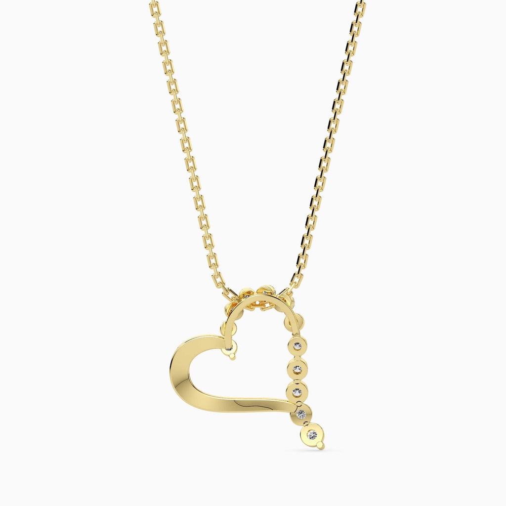 Magic Radiant Heart Gold & Diamond Pendant