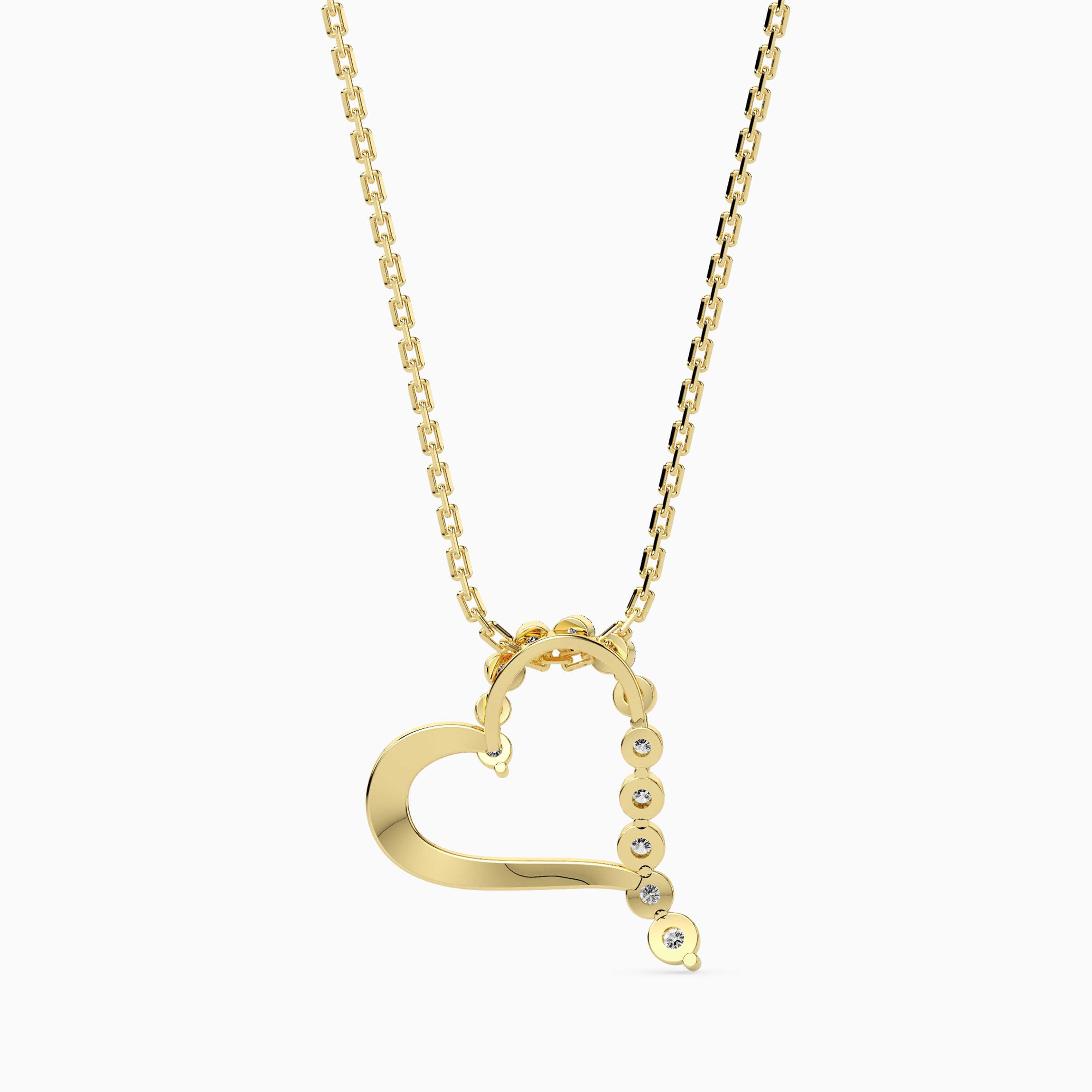 Magic Radiant Heart Gold & Diamond Pendant
