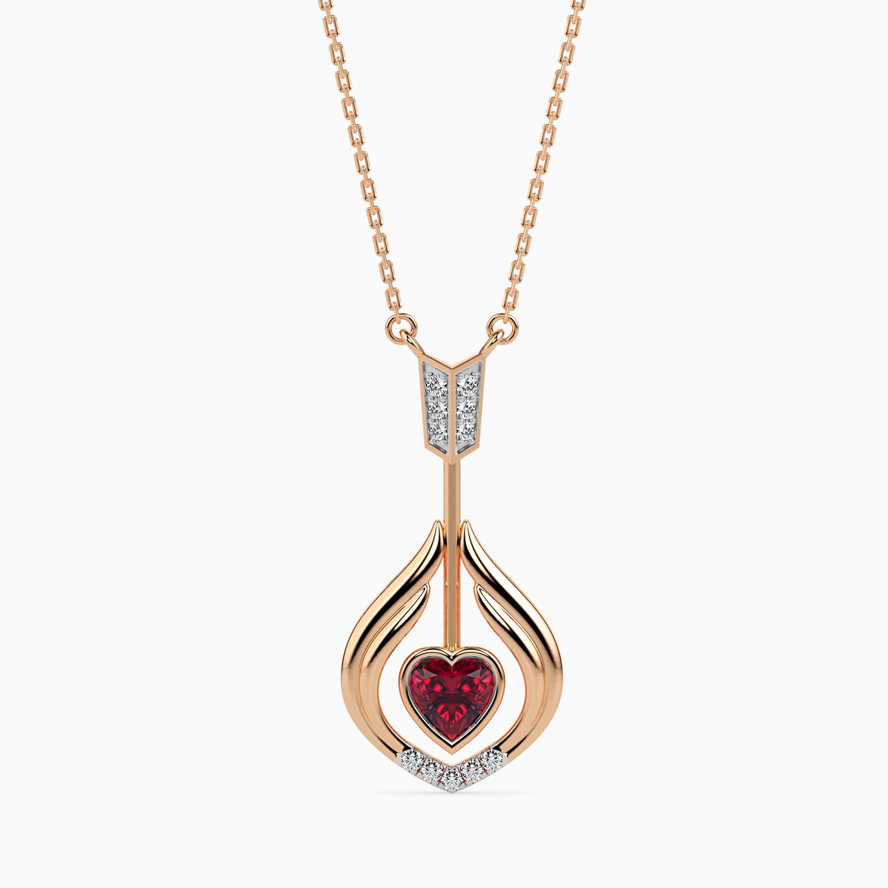 Magic Radiant Love : Timeless Elegance Diamond Pendant