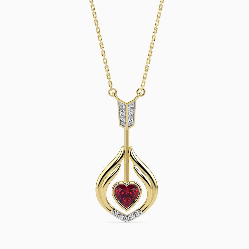 Magic Radiant Love : Timeless Elegance Diamond Pendant