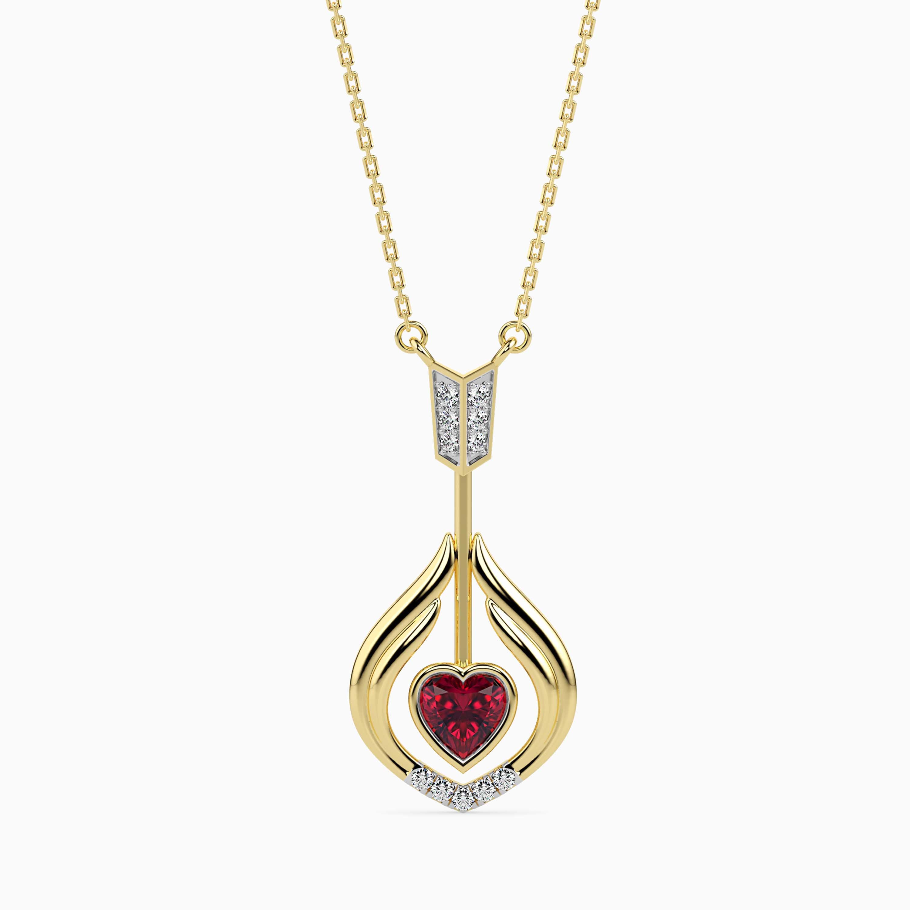 Magic Radiant Love : Timeless Elegance Diamond Pendant
