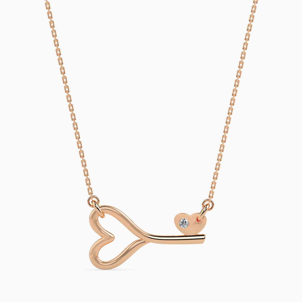 Magic Valentine Key for Eternal Love Gold & Diamond Pendant