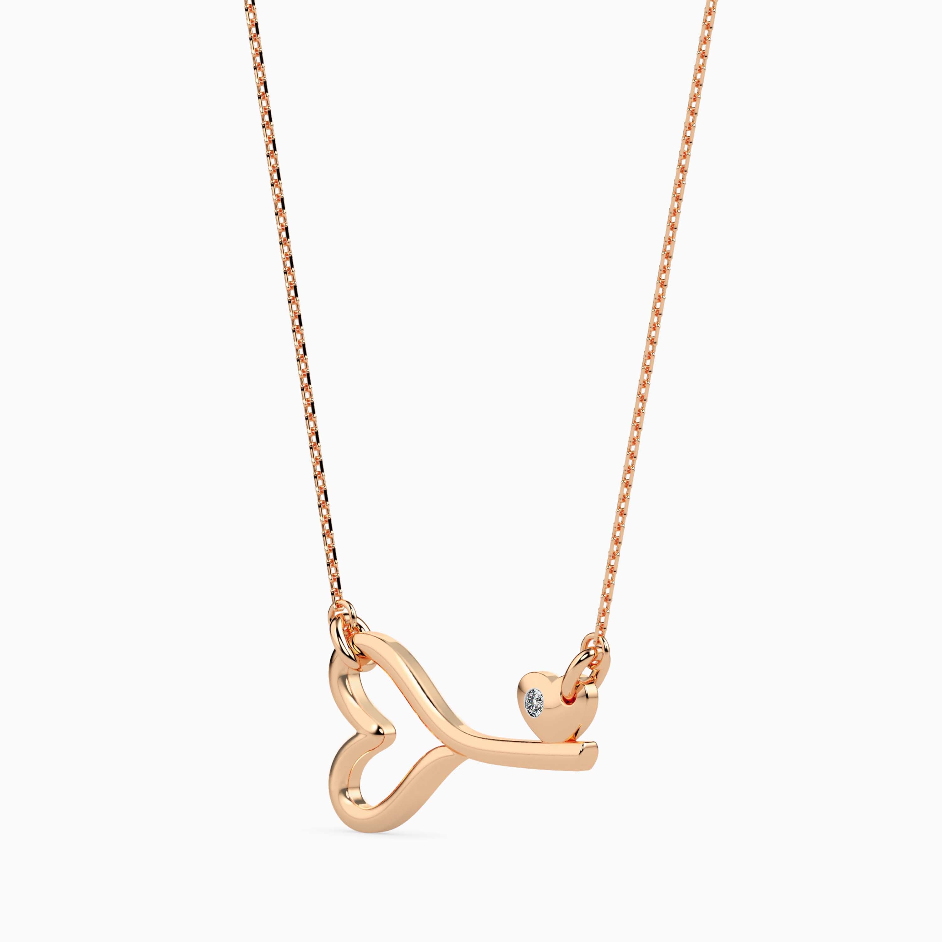 Magic Valentine Key for Eternal Love Gold & Diamond Pendant