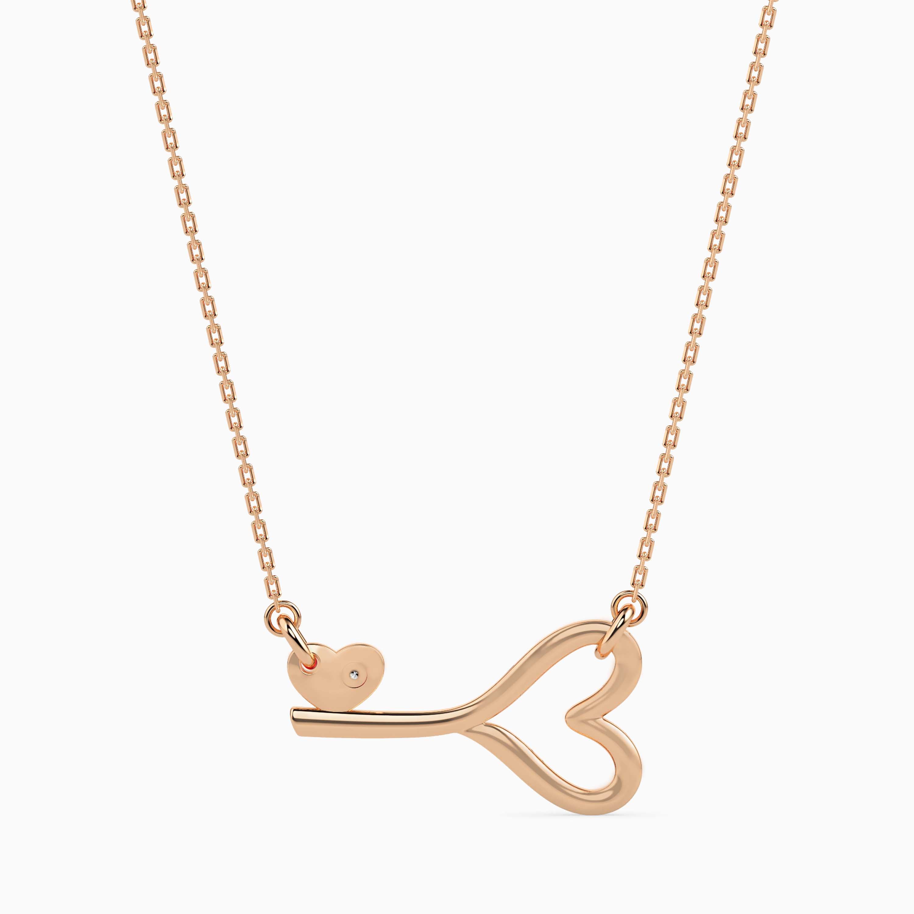 Magic Valentine Key for Eternal Love Gold & Diamond Pendant