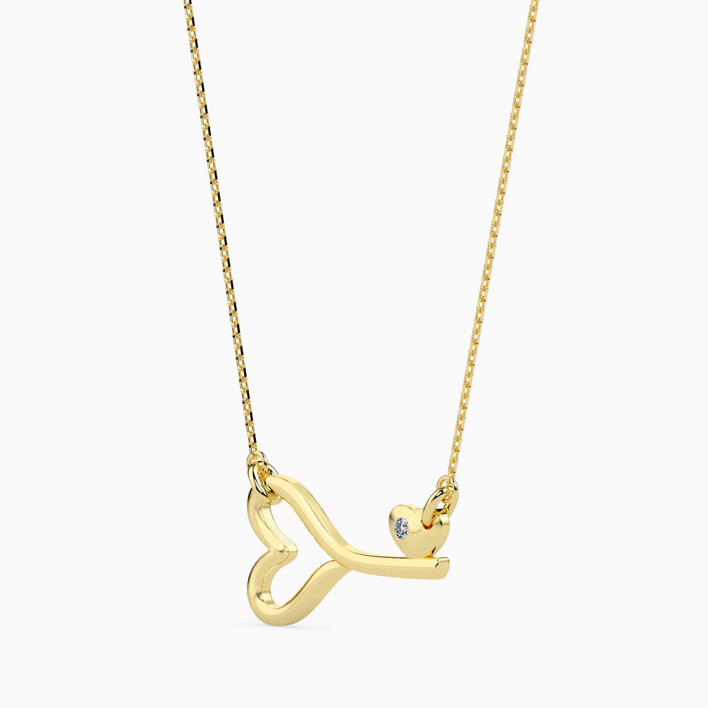 Magic Valentine Key for Eternal Love Gold & Diamond Pendant