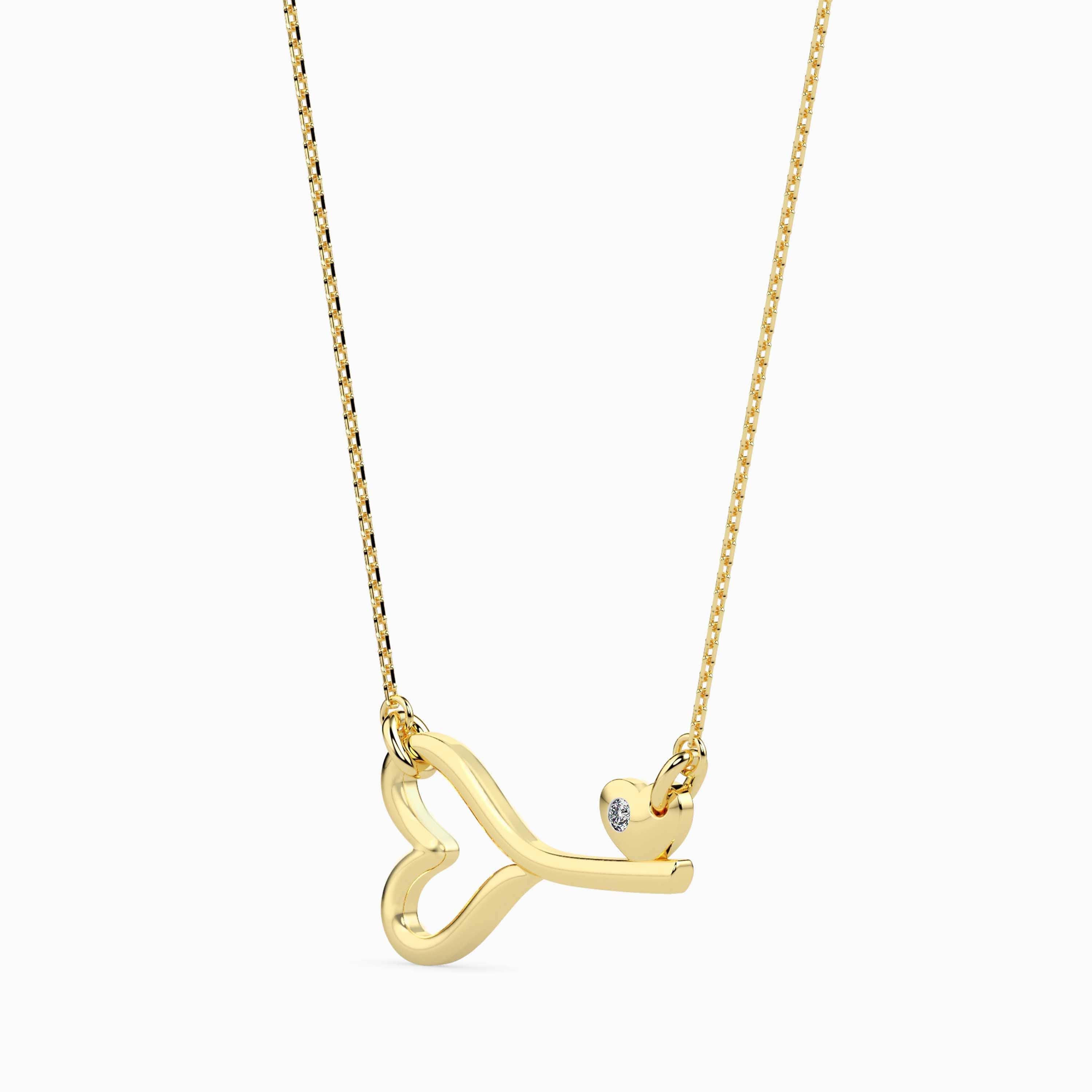Magic Valentine Key for Eternal Love Gold & Diamond Pendant