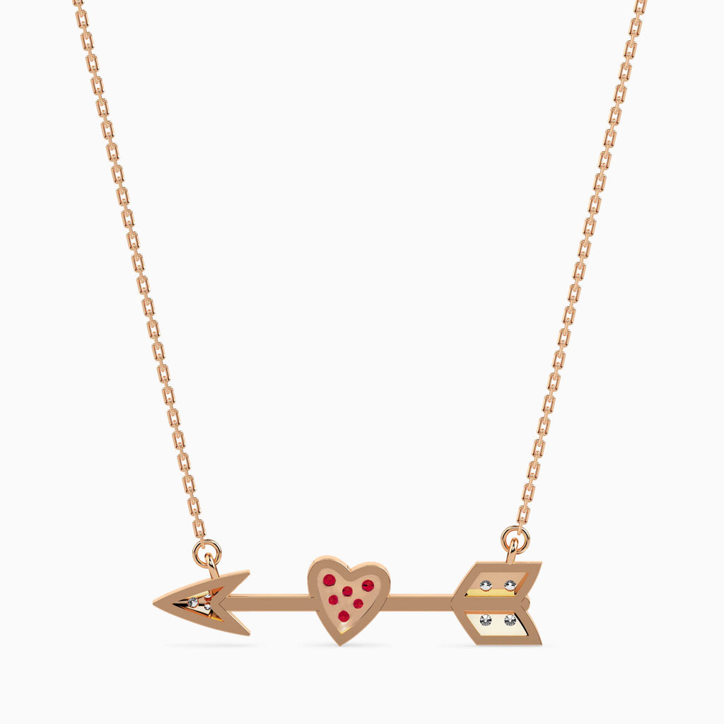 Magic Arrow of Eternal Love Gold & Diamond Pendant