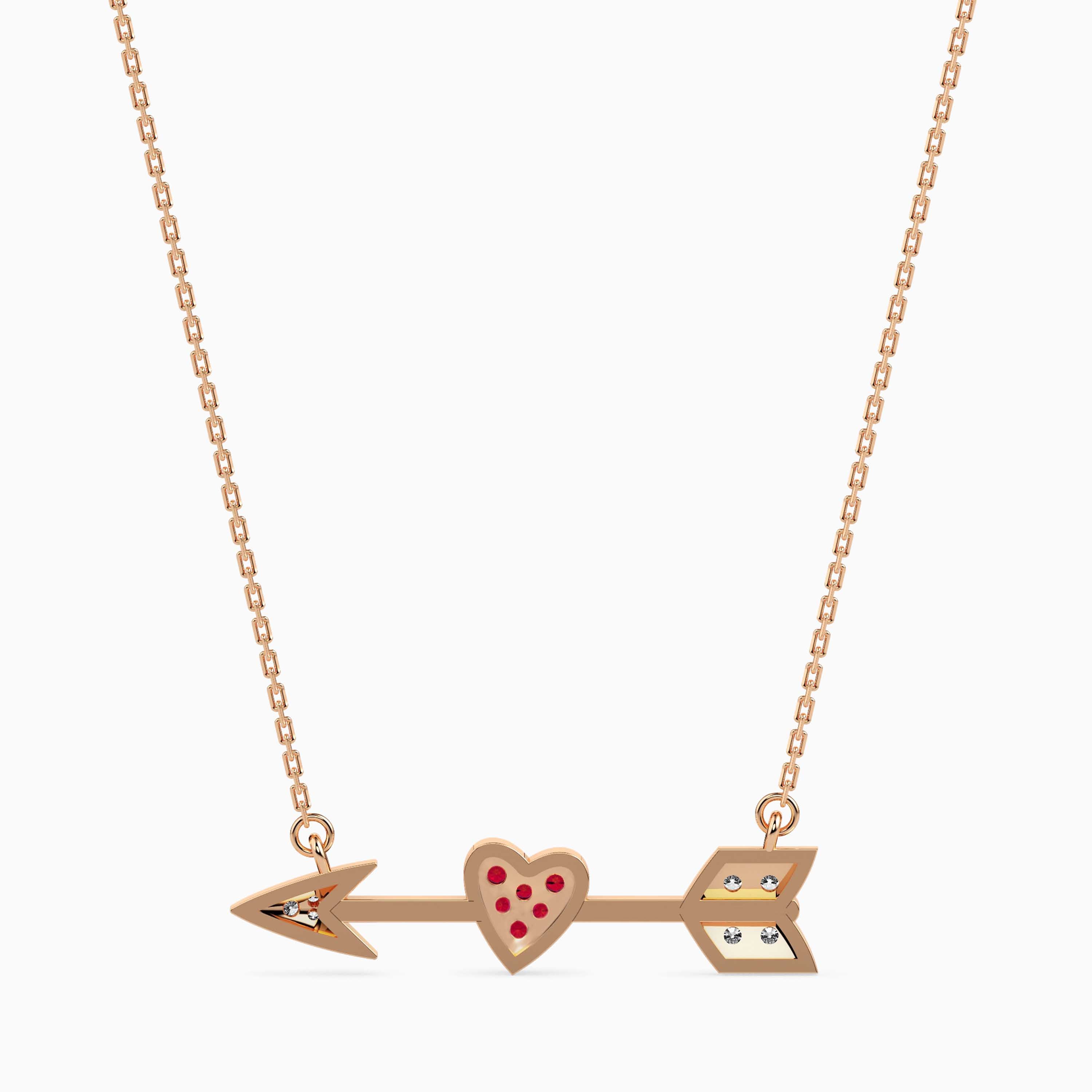 Magic Arrow of Eternal Love Gold & Diamond Pendant