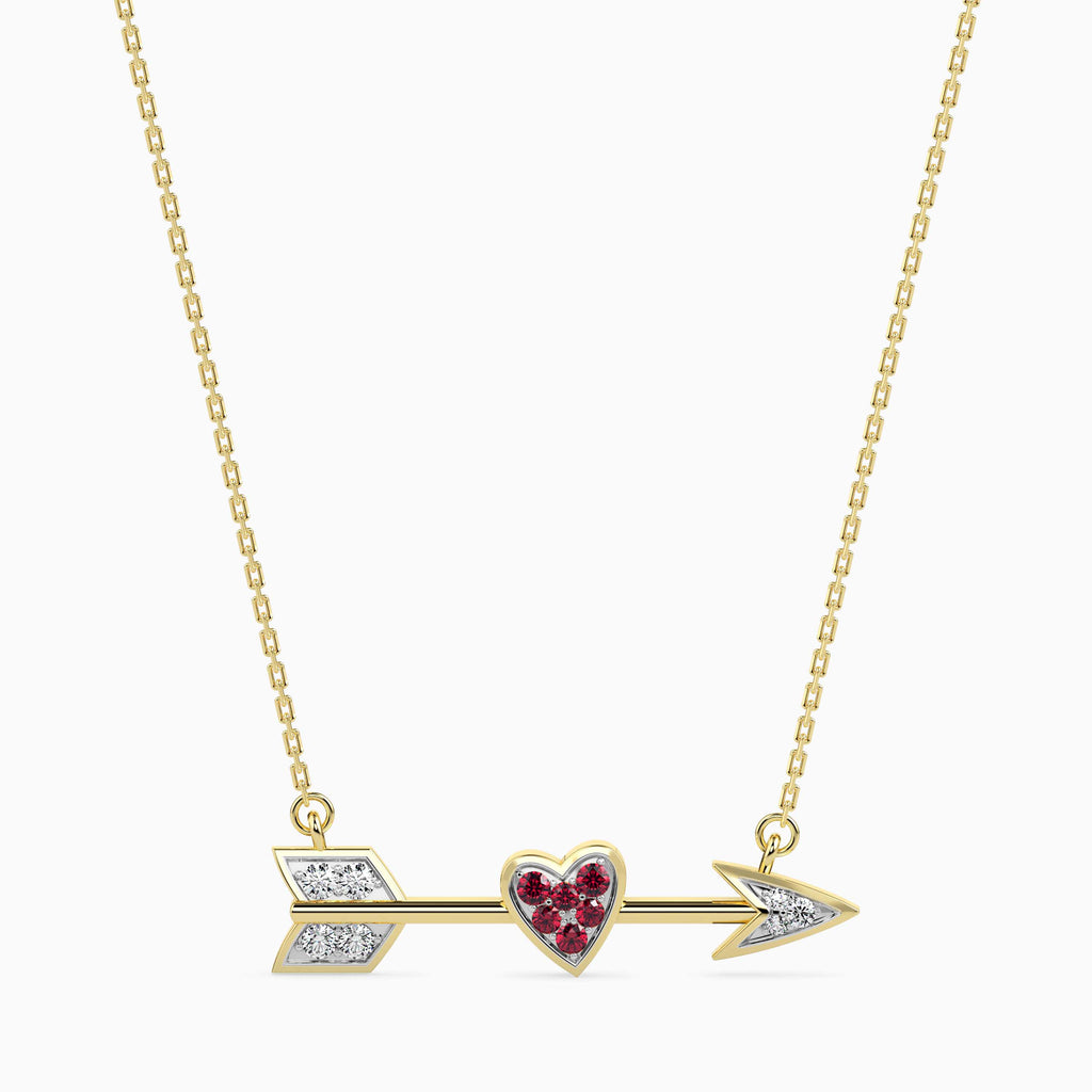 Magic Arrow of Eternal Love Gold & Diamond Pendant