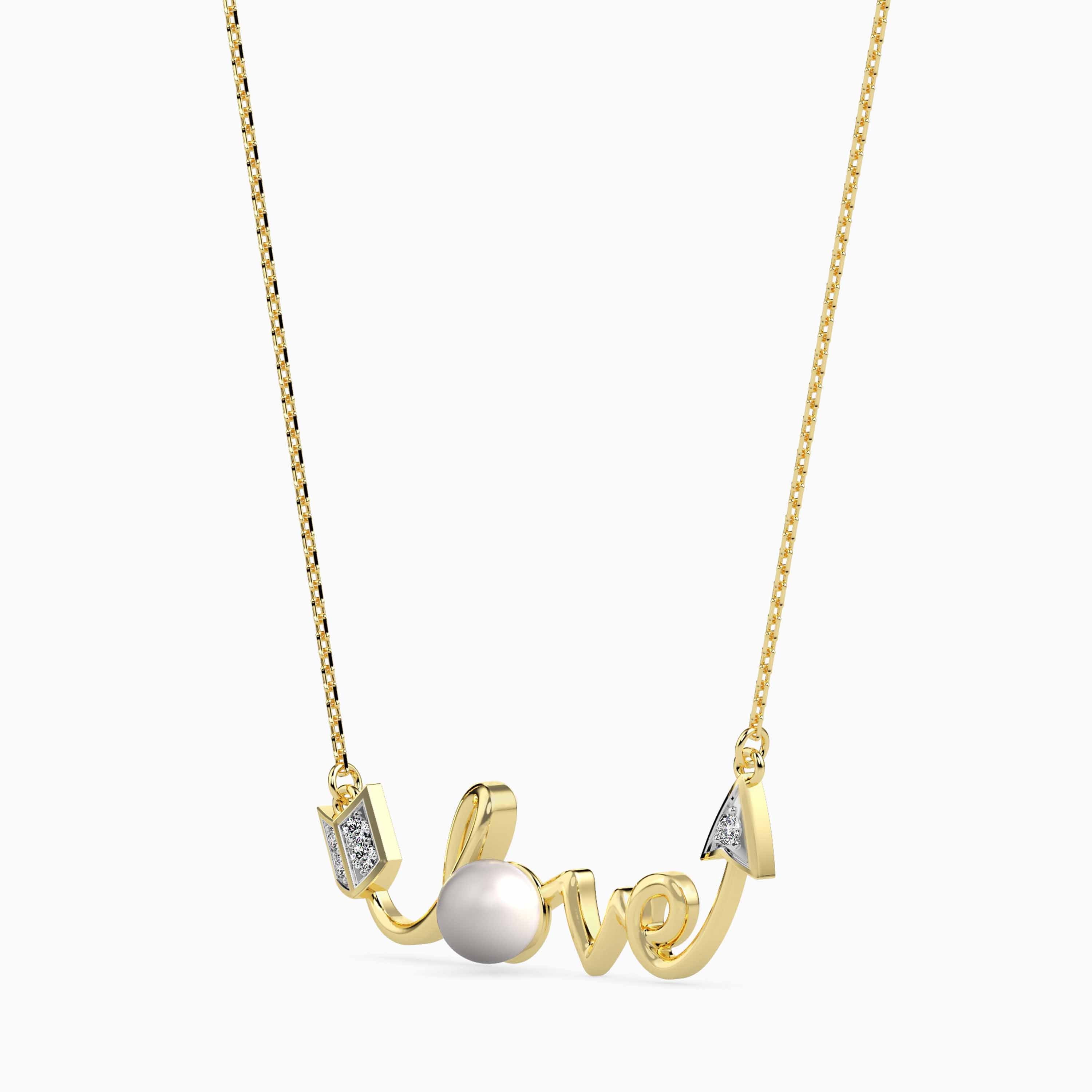 Magic Cupid's Arrow Of Love Pearl Pendant