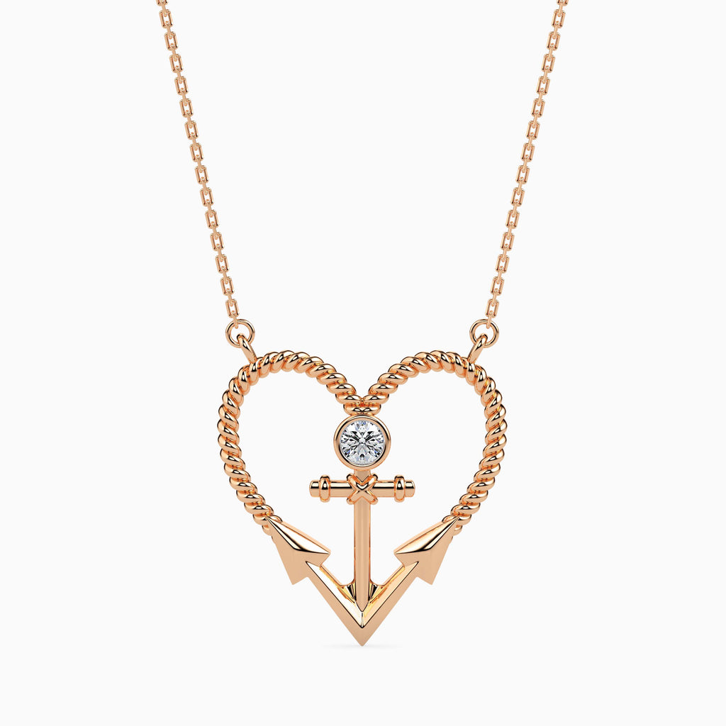 Magic Golden Embrace Valentine Pendant